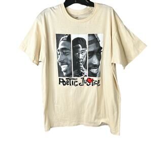 Poetic Justice Tupac Shakur Crewneck Short Sleeve T-Shirt XL
